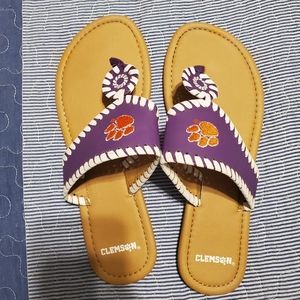 Womens Clemson Tigers Sandals 7.5